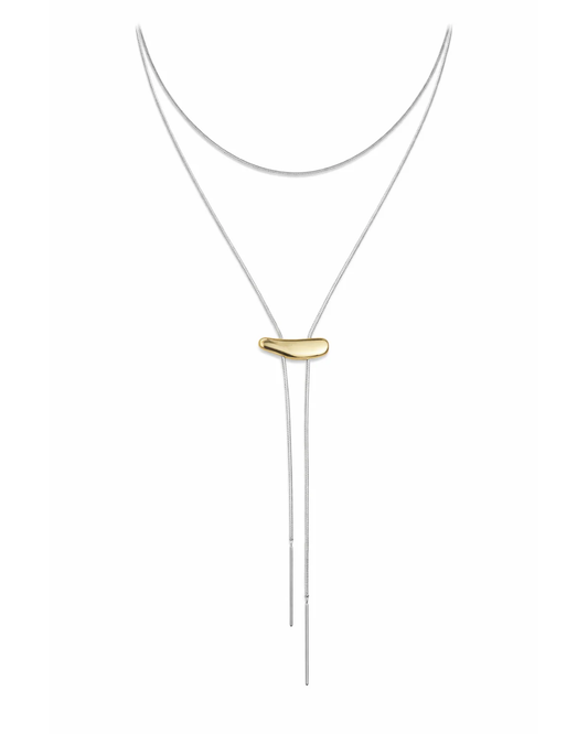 Liquid Two Tone Adjustable Necklace