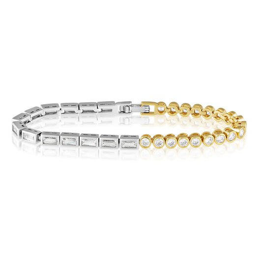 Skiros Two-Tone Tennis Bracelet